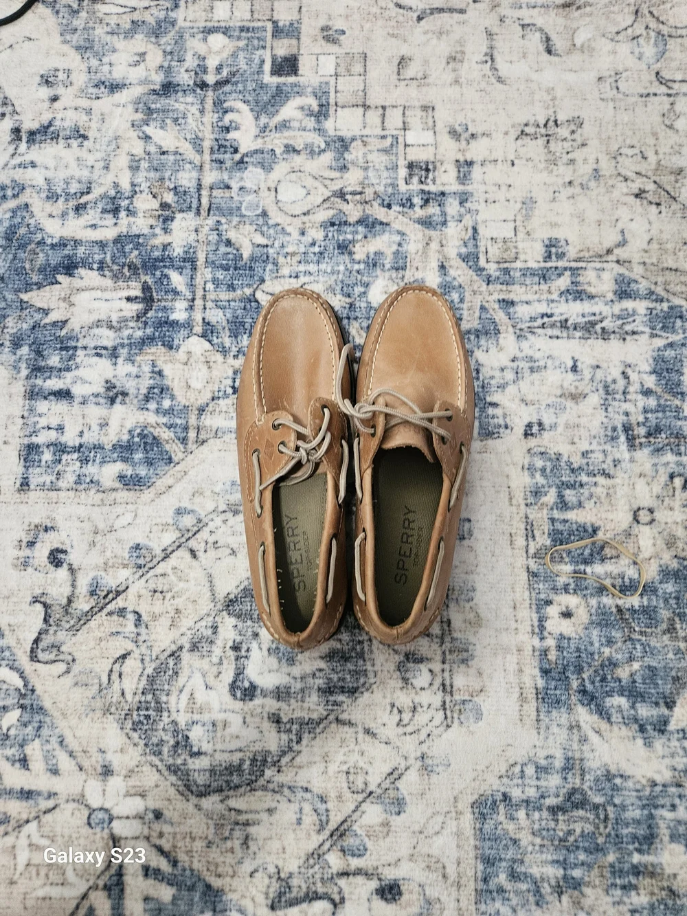 Sperry Top-Sider Men's 9M Brown Leather 2-Eye Boat Shoes Casual Loafers Great Co
